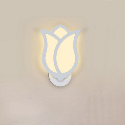 Modern Acrylic Wall Light Creative Flower Wall Lamp Led Wall Light Indoor Wall Sconce Warm White Minimalist Wall Lamp from B&Q
