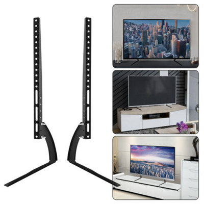 32"-65" Tv Stands Tv Pedestal Monitor Riser Lcd Led Flat Screen Table from B&Q