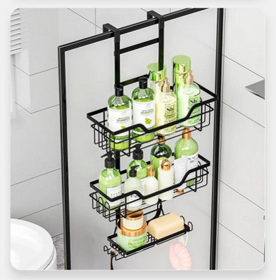  - Multi-Layer Wall Shelf  Bathroom Over Door Rack