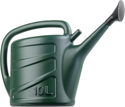 10L Green Rose Watering CanOutdoor & Indoor Watering Can With Detachable Sprinkler Rose HeadLong Spout Water Can. from B&Q