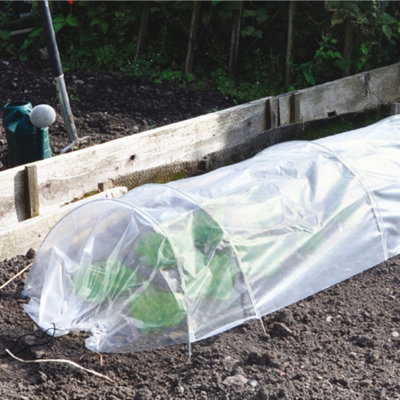 Transparent Pe Plastic Tunnel Greenhouse Grow House Frame Poly Tunnel from B&Q