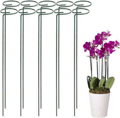 10 Pack Plant Supports For Garden Help Your Flowers Grow Plant Support Sticks For Plants And Flowers Garden Sticks Tomato Cages Pl from B&Q
