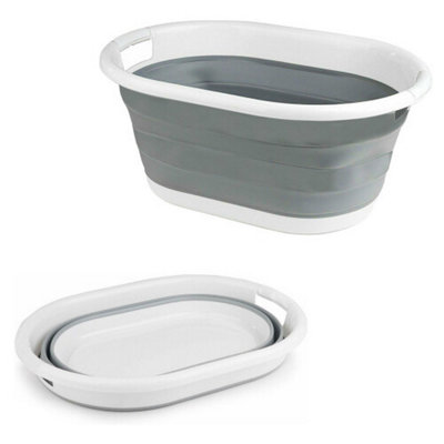 Collapsible Laundry Basket Storage Bin from B&Q