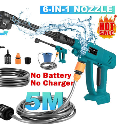  - 18V Cordless Car Pressure Washer Gun With Jet Water Cleaner (Battery Not Included) For Makita
