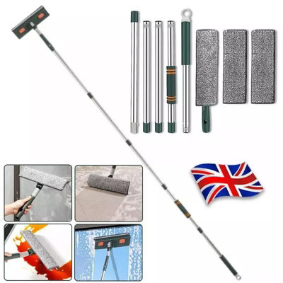 Professional Large Window Cleaner Equipment Glass Cleaning Telescopic Squeegee from B&Q