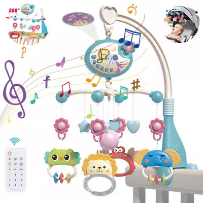  - Musical Baby Crib Mobile With Star Lights And Lullaby Nursery Cot Toy