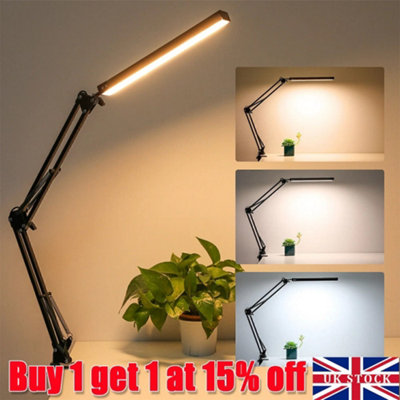 Oldable Led Touch Desk Light Bedside Table Lamp Dimmable Reading Night Light from B&Q