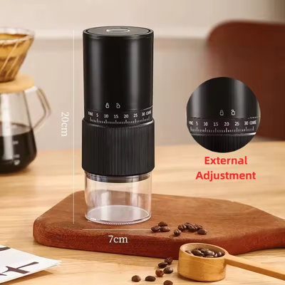 Portable Electric Coffee Grinder 1000Mah30 Adjustable GearsRechargeable from B&Q