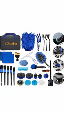  - 40-Piece Car Detailing Brush Set  Soft Interior & Wheel Cleaning Kit For Valet & Pro Use
