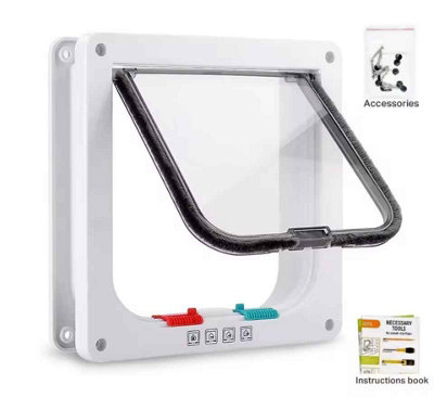  - Pet Access Door & Cat Hole  Fits GlassWood & Metal Doors