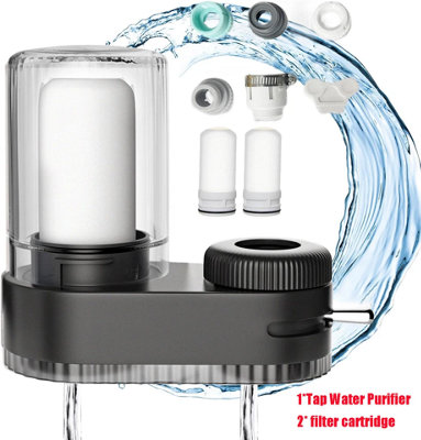 Removable Faucet Water Purifier Multi Stage Tap Filtration System For Kitchen Home With 2 Filter Cartridges from B&Q