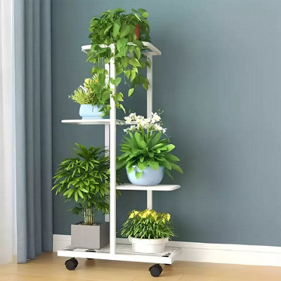  - 4 Tier Metal Plant Stand Indoor Outdoor