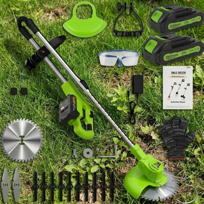 2 In 1 Cordless Electric Hedge Trimmer And Grass Cutter Rechargeable Portable Garden Pruning Tool from B&Q