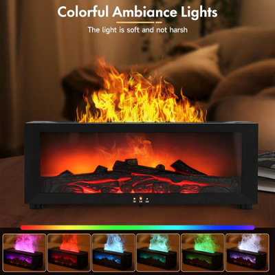 Fireplace Flame Essential Oil Diffuser Aromatherapy Humidifier & Aroma Diffuser from B&Q