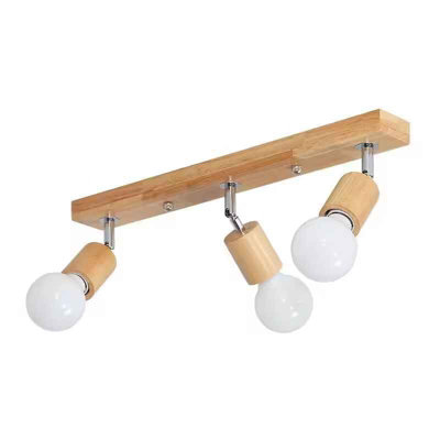 B&Q 3Head Wooden Led Ceiling Spotlights