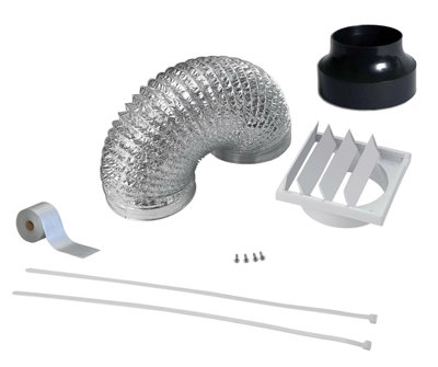 3 Metre 120mm Ducting Kit For Cooker Hoods And Extractor Fans from B&Q