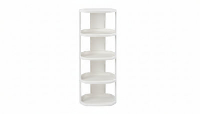 5 Tier Vertical Shoe Rack Tall Narrow Compact Shelf Organizer Shoe Storage from B&Q