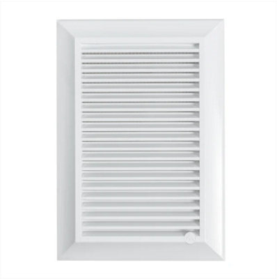 AP Supplies Duo Smart 140/210 140mm X 210mm White Louvre Vent from B&Q