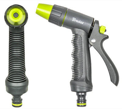 AP Supplies Hose Gun Water SprayerDesigned To Efficiently Dispense Water In Various Spray Patterns (AdjustableLime) from B&Q