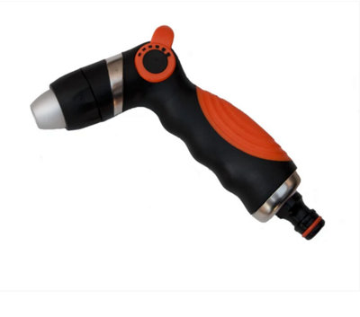 AP Supplies Hose Gun Water SprayerDesigned To Efficiently Dispense Water In Various Spray Patterns (Black/orange) from B&Q