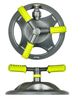 AP Supplies 3 Arm Rotating Sprinkler Lime LineDesigned To Cater To Your Lawn's Specific Watering Needs. from B&Q