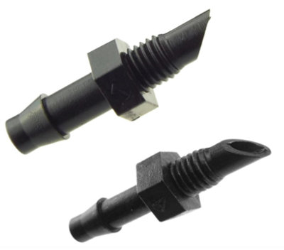 AP Supplies 10Pcs. 4.5mm Barb With 10-32Unf ThreadMicro Irrigation Fitting Connector Adaptor For Micro Tubing In Irrigation System. from B&Q