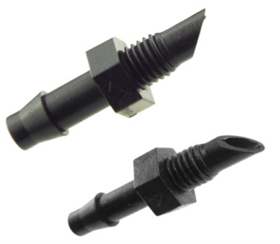 AP Supplies 20Pcs. 4.5mm Barb With 10-32Unf ThreadMicro Irrigation Fitting Connector Adaptor For Micro Tubing In Irrigation System. from B&Q