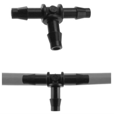 AP Supplies 10Pcs. Micro Tee Connector 4.5mm BarbMicro Irrigation Fitting Connector Adaptor For Micro Tubing In Irrigation System. from B&Q