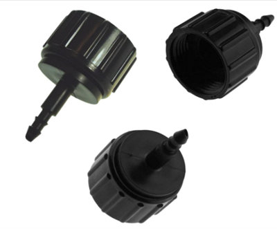 AP Supplies 30Pcs. Tap Connector 3/4" Bspf4mm Micro TubeFitting Connector Adaptor For Micro Tubing In Irrigation System. from B&Q