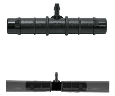 AP Supplies 10Pcs. Micro Tee Connector 13mm- 4mm BarbMicro Irrigation Fitting Connector Adaptor For Micro Tubing In Irrigation System. from B&Q