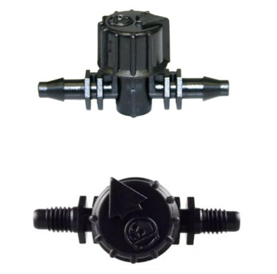 AP Supplies 10Pcs. Vari-Flow Valve 4mm BarbMicro Irrigation Fitting Connector Adaptor For Micro Tubing In Irrigation System. from B&Q