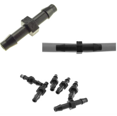 AP Supplies 10Pcs. 4.5mm Barb Micro Joiner ConnectorMicro Irrigation Fitting Connector Adaptor For Micro Tubing In Irrigation System. from B&Q