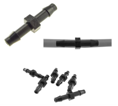 AP Supplies 20Pcs. 4.5mm Barb Micro Joiner ConnectorMicro Irrigation Fitting Connector Adaptor For Micro Tubing In Irrigation System. from B&Q