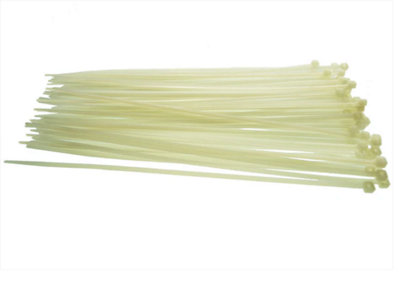 AP Supplies 100Pcs. Cable Ties 8.8mm X 400mm Neutral from B&Q
