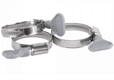 AP Supplies 50Pcs A2 Grip Hose Clip 80mm-100mmAdjustable 304 Stainless Steel Duct Clamps Hose Pipe Clamps from B&Q