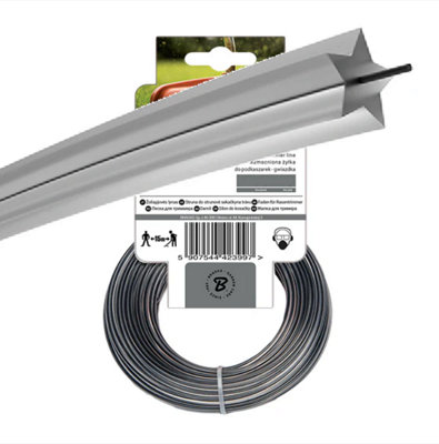 AP Supplies Strimmer Line Ripper Dual Star 2.4mm X 15M from B&Q