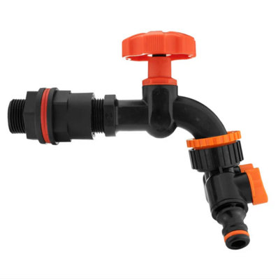 AP Supplies 3/4 Water Butts Kit With Pp Black Tap And Tap Splitter from B&Q