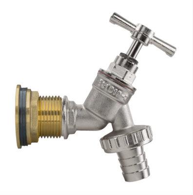 AP Supplies 3/4 Water Butt Brass Kit With Nickel Plated Brass Barbed Tap from B&Q