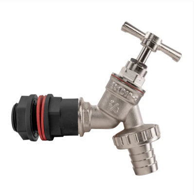 AP Supplies 3/4 Water Butt Kit With Nickel Plated Barbed Tap from B&Q