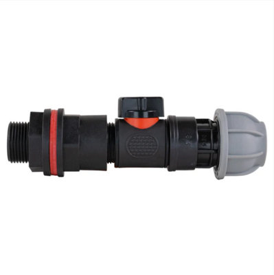 AP Supplies 3/4 Water Butt Kit With In-Line Valve + 25mm Mdpe Joiner from B&Q