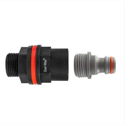 AP Supplies 3/4 Water Butt Kit Bspm-F With Male Quick Connector from B&Q