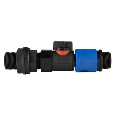 AP Supplies 3/4 Water Butt Connector Bsp With Bspf-Quick Connect Valve & Hose Connector 3/4" Bspm from B&Q