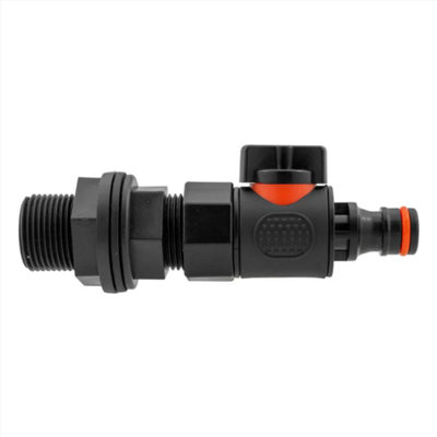 AP Supplies 3/4 Water Butt Connector Bsp With Bspf Thread-Quick Connect Male Valve from B&Q
