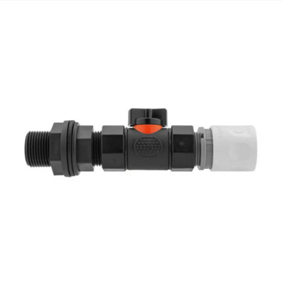 AP Supplies 3/4 Water Butt Connector With In-Line Bspf Valve And Hose Connector Wl from B&Q