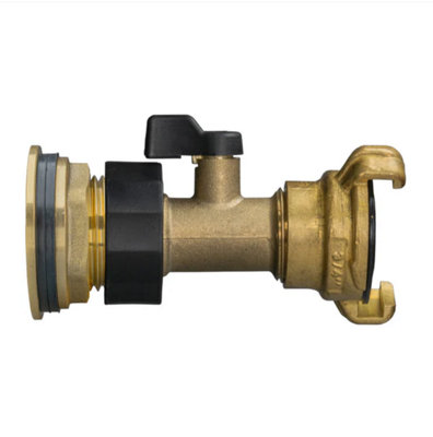 AP Supplies 3/4 Water Butt Brass Kit With Brass Valve + Geka from B&Q