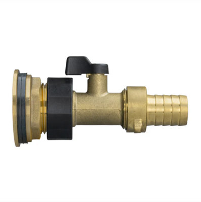 AP Supplies 3/4 Water Butt Brass Kit With Brass Valve + 19mm Barb from B&Q