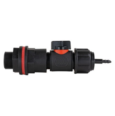 AP Supplies 3/4 Water Butt Kit With In-Line Valve + 4mm Micro Barb from B&Q