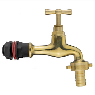 AP Supplies 1/2" Water Butts Kit With Polish Brass Tap 15mm Outlet from B&Q