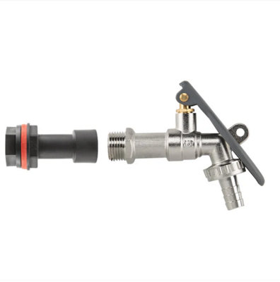 AP Supplies 1/2" Water Butt Extension Kit With Lever Tap Hose Barb And Lever Lock from B&Q