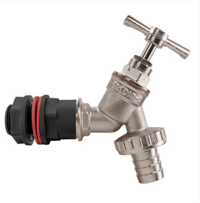 AP Supplies 1/2" Water Butt Kit With Nickel Plated Barbed Tap from B&Q